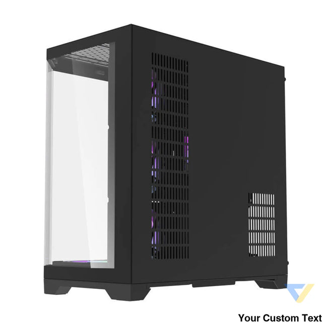 Darflash FT418 PRO computer case + 7 aRGB fans (black) With fan
