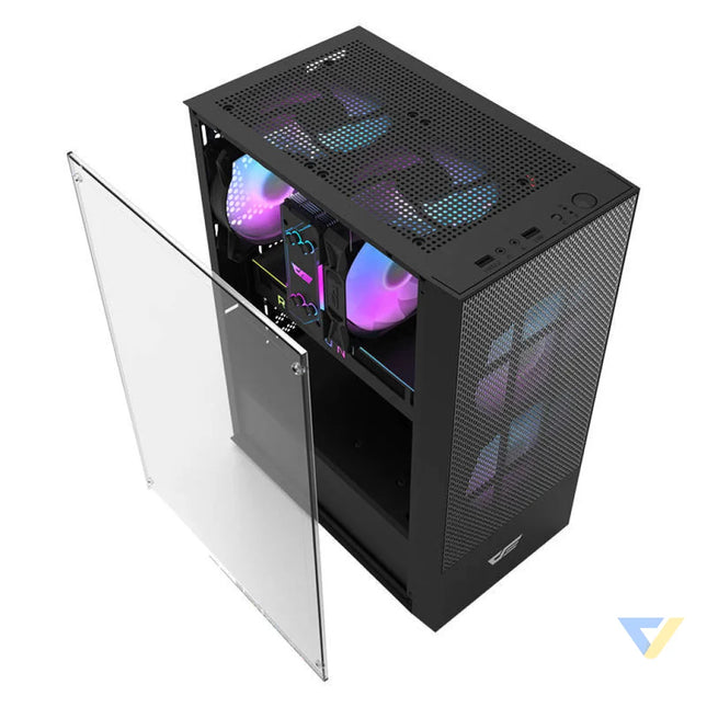 Darkflash A290 computer case (black) + 3 fans With fan