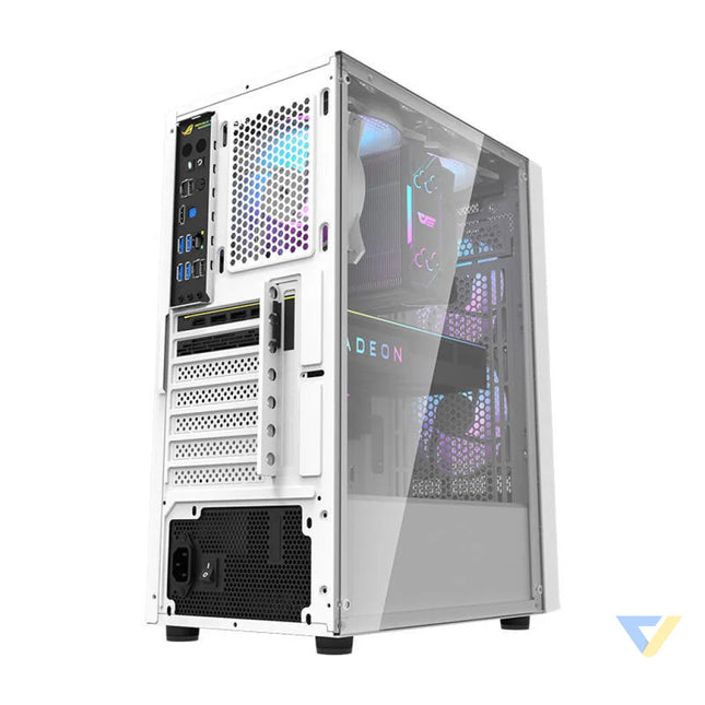 Darkflash A290 computer case (white) + 3 RGB fans With fan