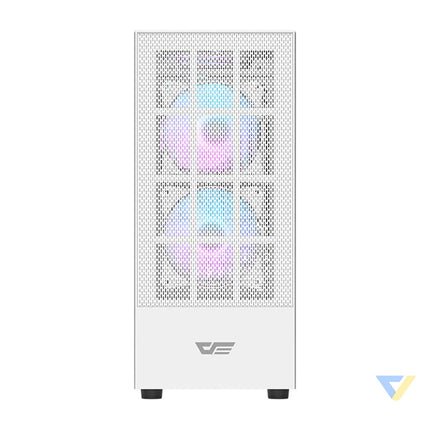 Darkflash A290 computer case (white) + 3 RGB fans With fan