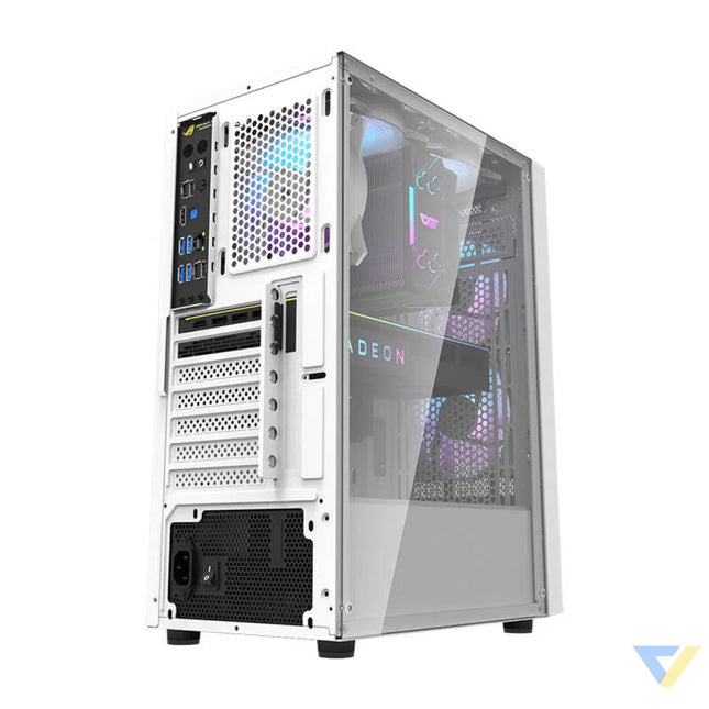 Darkflash A290 computer case (white) + 3 RGB fans With fan