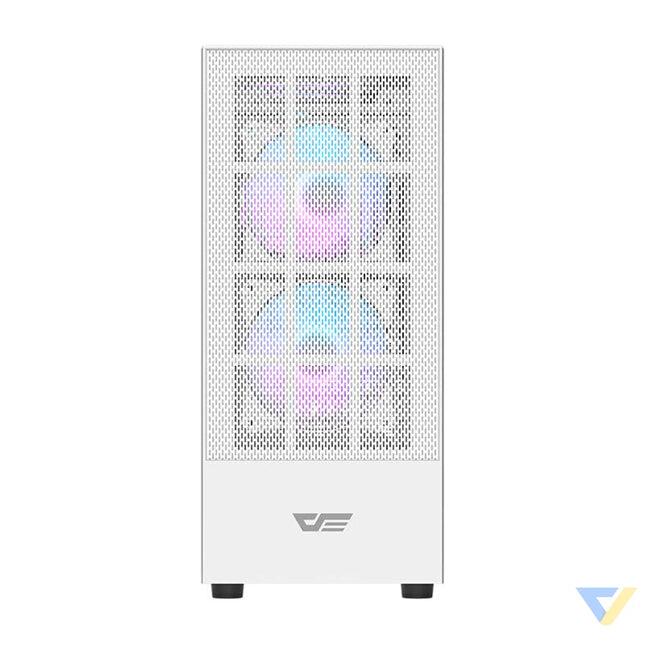 Darkflash A290 computer case (white) + 3 RGB fans With fan