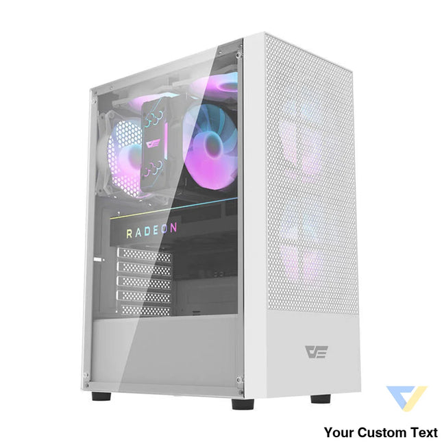 Darkflash A290 computer case (white) + 3 RGB fans With fan