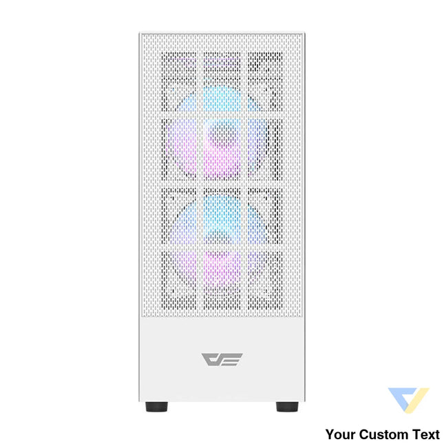 Darkflash A290 computer case (white) + 3 RGB fans With fan