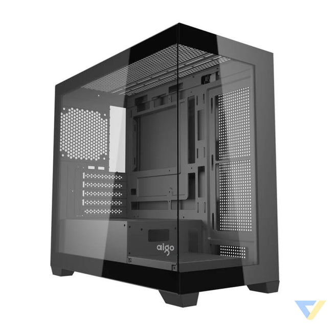 Darkflash C218M computer case + 6 ARGB fans (black) With fan