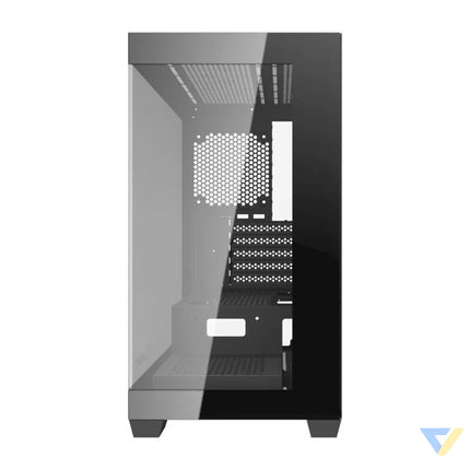 Darkflash C218M computer case + 6 ARGB fans (black) With fan