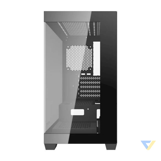 Darkflash C218M computer case + 6 ARGB fans (black) With fan