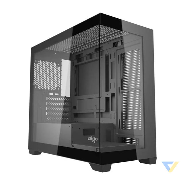 Darkflash C218M computer case + 6 ARGB fans (black) With fan