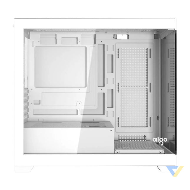 Darkflash C218M computer case + 6 ARGB fans (white) With fan