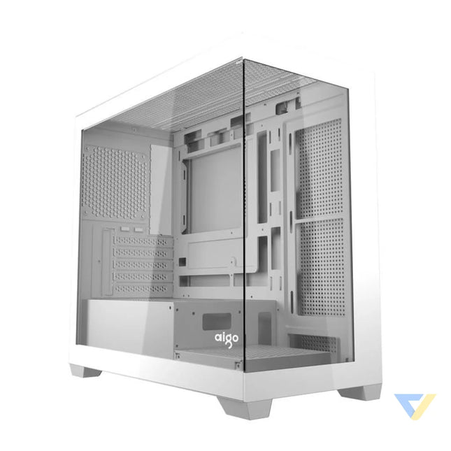 Darkflash C218M computer case + 6 ARGB fans (white) With fan