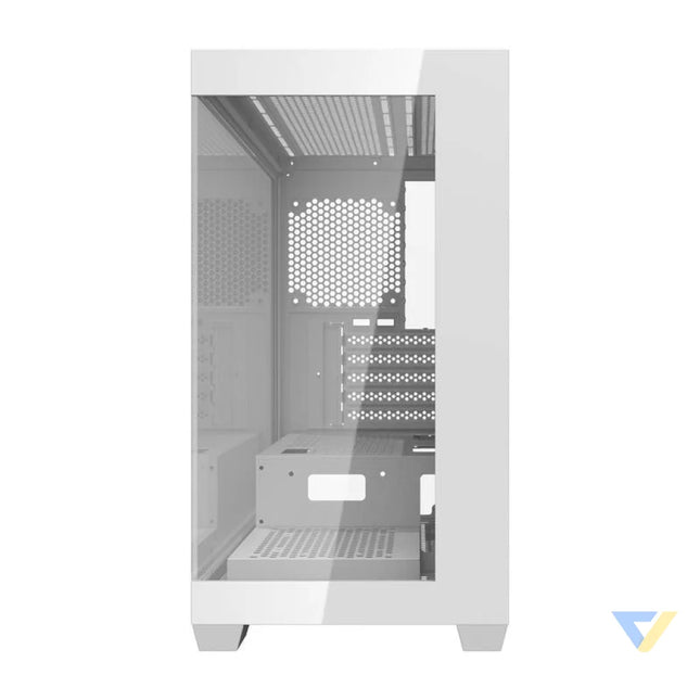 Darkflash C218M computer case + 6 ARGB fans (white) With fan