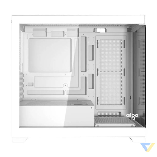 Darkflash C218M computer case + 6 ARGB fans (white) With fan