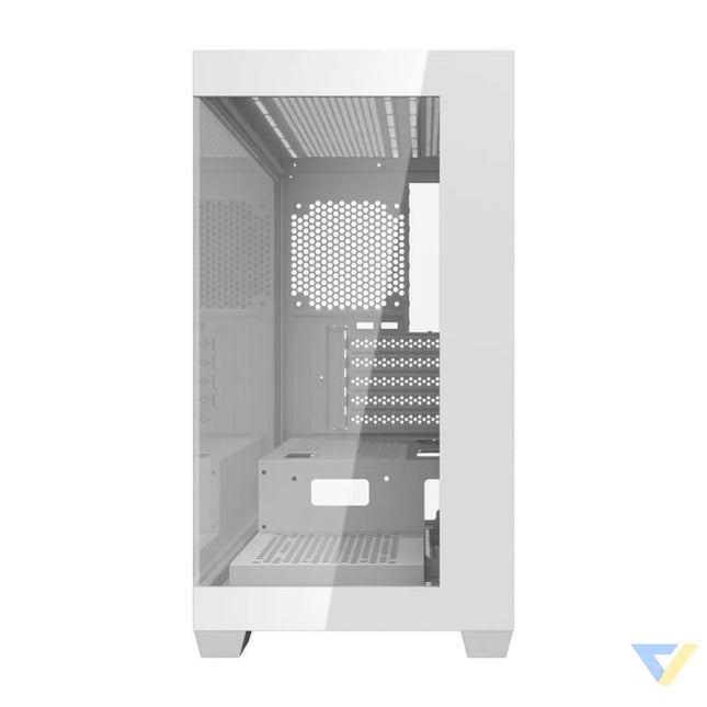 Darkflash C218M computer case + 6 ARGB fans (white) With fan
