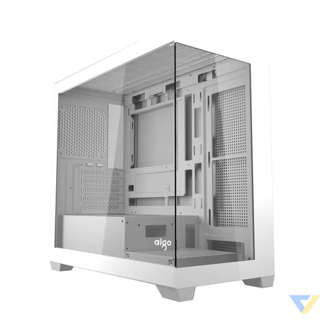 Darkflash C218M computer case + 6 ARGB fans (white) With fan