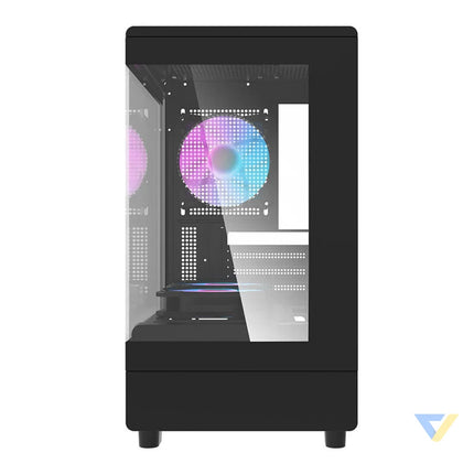 Darkflash DB330M computer case + 3 aRGB fans (black) With fan