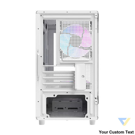 Darkflash DB330M computer case (white) + 3 ARGB fans With fan
