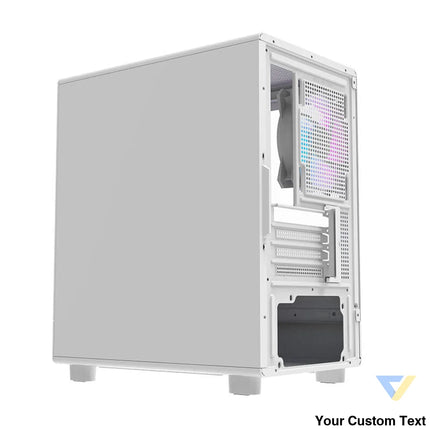 Darkflash DB330M computer case (white) + 3 ARGB fans With fan