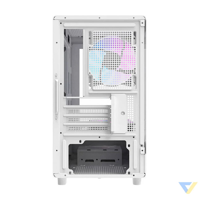 Darkflash DB330M computer case (white) + 3 ARGB fans With fan