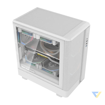 Darkflash DB330M Mesh computer case (white) Without fan