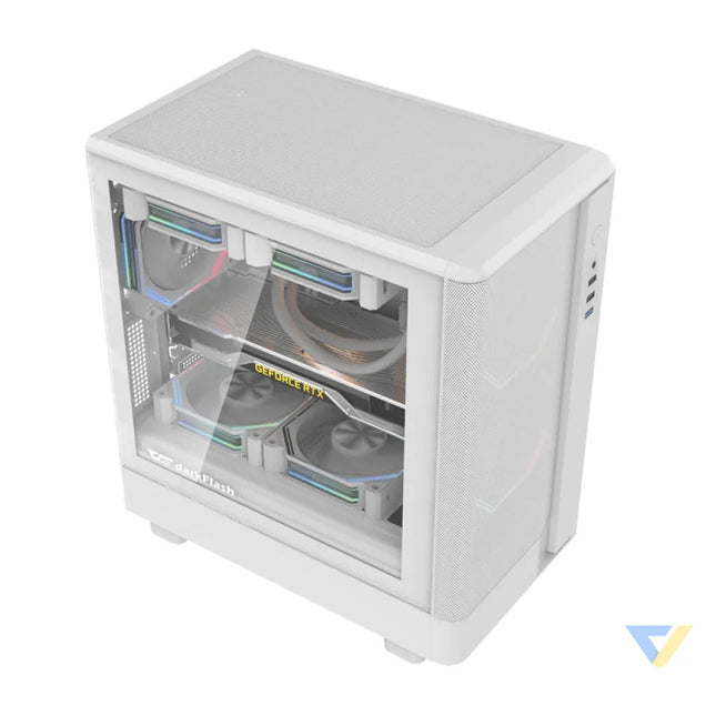 Darkflash DB330M Mesh computer case (white) Without fan
