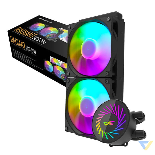 Darkflash DCS240 CPU liquid cooling (black) Water cooling
