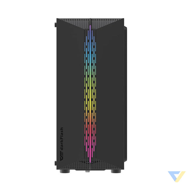 Darkflash DK151 LED computer case (black) + 3 RGB fans With fan