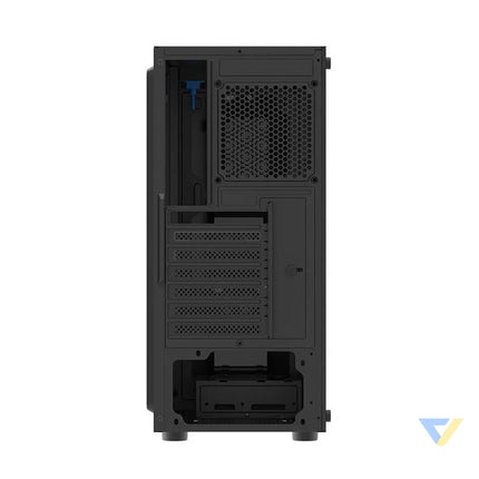 Darkflash DK151 LED computer case (black) + 3 RGB fans With fan