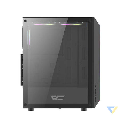 Darkflash DK151 LED computer case (black) + 3 RGB fans With fan