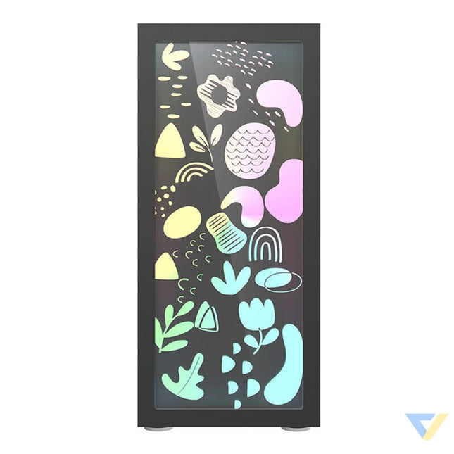 Darkflash DK210 Graffiti computer case (black) Without fan