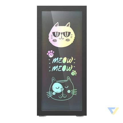 Darkflash DK210 Graffiti computer case (black) Without fan