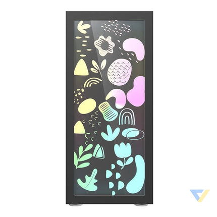 Darkflash DK210 Graffiti computer case (black) Without fan