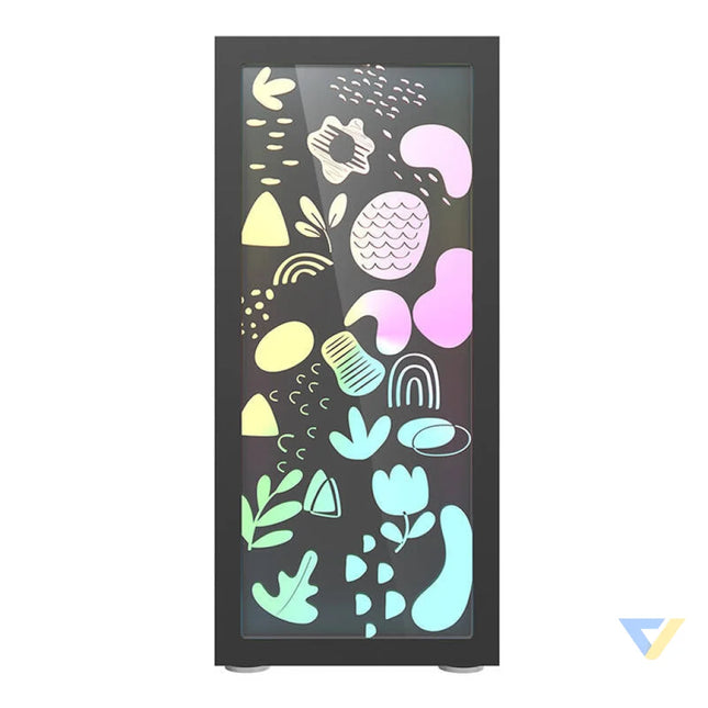 Darkflash DK210 Graffiti computer case (black) Without fan