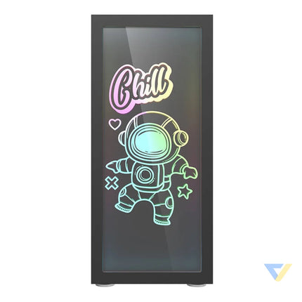 Darkflash DK210 Graffiti computer case (black) Without fan