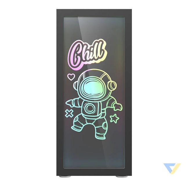Darkflash DK210 Graffiti computer case (black) Without fan