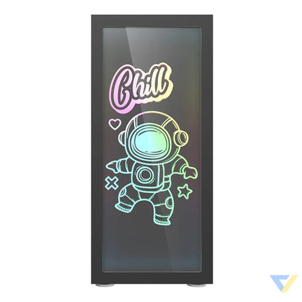 Darkflash DK210 Graffiti computer case (black) Without fan