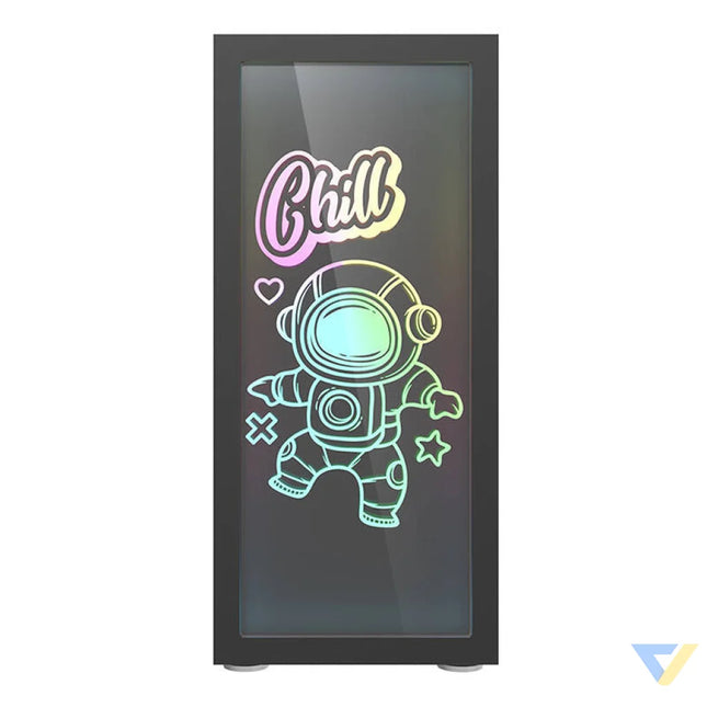 Darkflash DK210 Graffiti computer case (black) Without fan