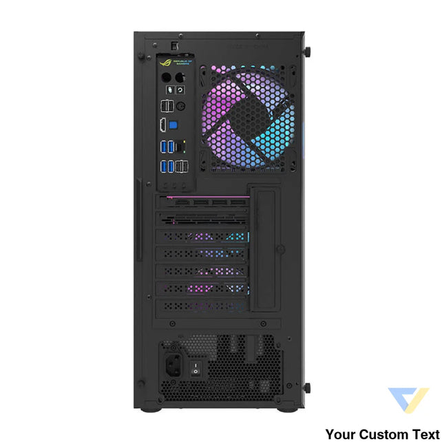 Darkflash DK351 computer case (black) + 4 RGB fans With fan