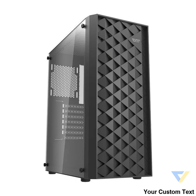 Darkflash DK351 computer case (black) + 4 RGB fans With fan