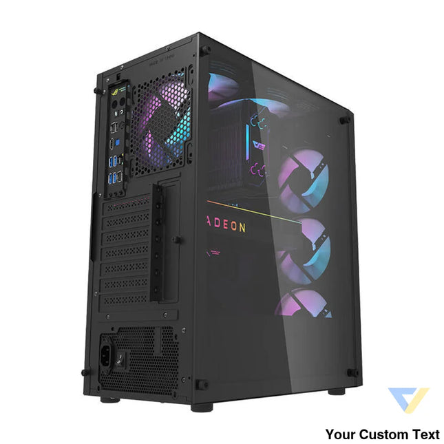Darkflash DK351 computer case (black) + 4 RGB fans With fan