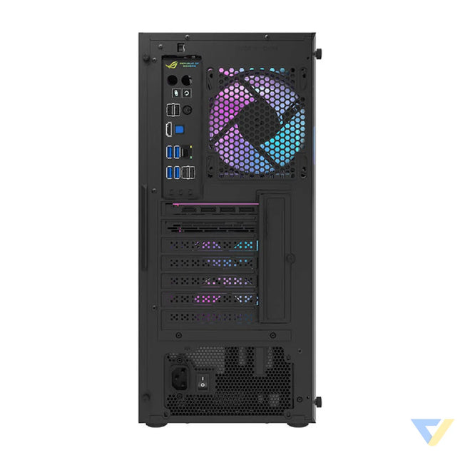 Darkflash DK351 computer case (black) + 4 RGB fans With fan