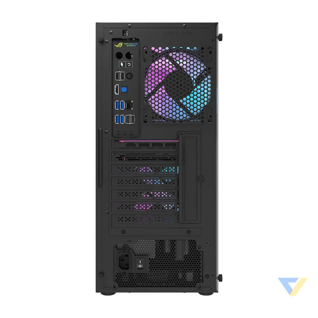 Darkflash DK351 computer case (black) + 4 RGB fans With fan