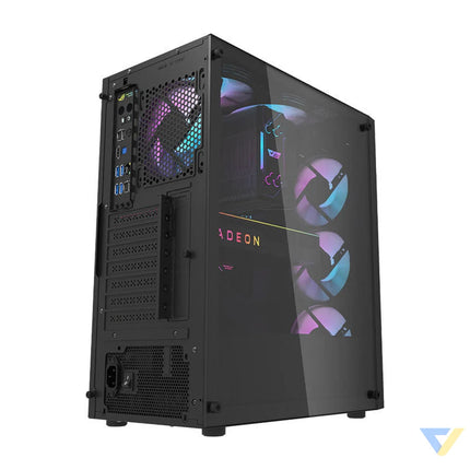 Darkflash DK351 computer case (black) + 4 RGB fans With fan