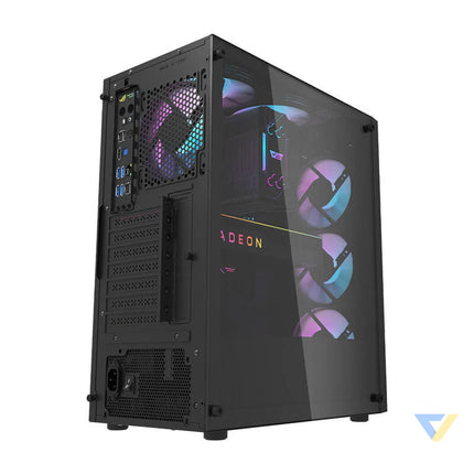 Darkflash DK351 computer case (black) + 4 RGB fans With fan