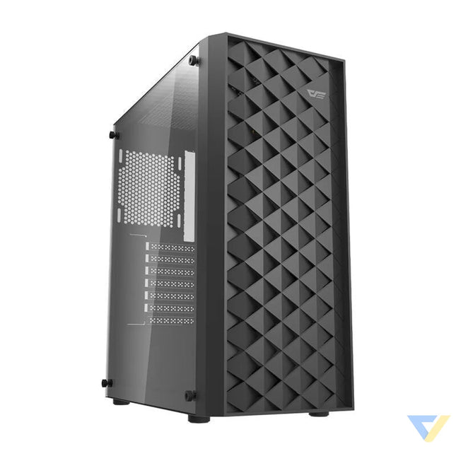 Darkflash DK351 computer case (black) + 4 RGB fans With fan