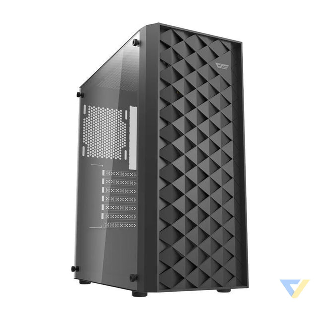 Darkflash DK351 computer case (black) + 4 RGB fans With fan