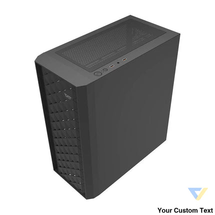 Darkflash DK351 computer case (black) + 4 RGB fans With fan