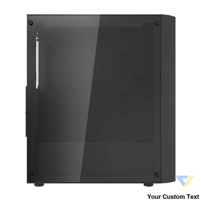 Darkflash DK351 computer case (black) + 4 RGB fans With fan