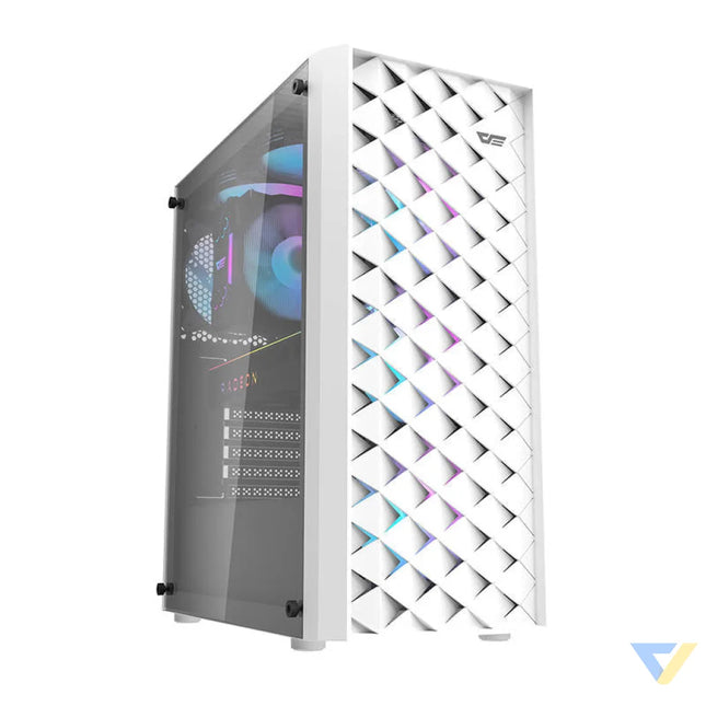 Darkflash DK351 computer case (white) + 4 RGB fans With fan