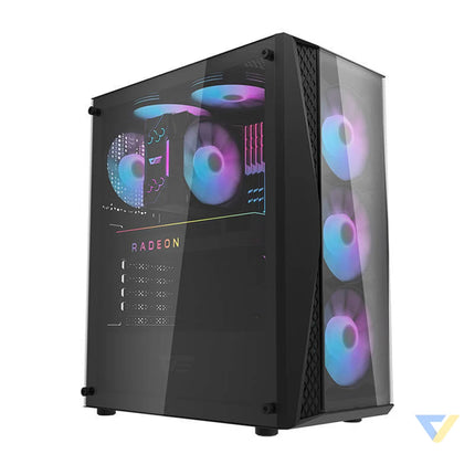 Darkflash DK352 Plus computer case (black) + 4 RGB fans With fan