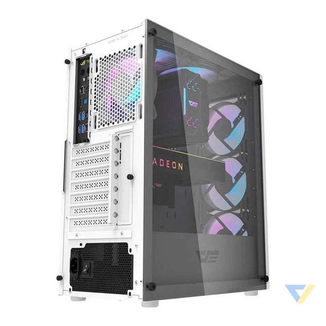 Darkflash DK352 Plus computer case (black and white) + 4 ARGB fans With fan